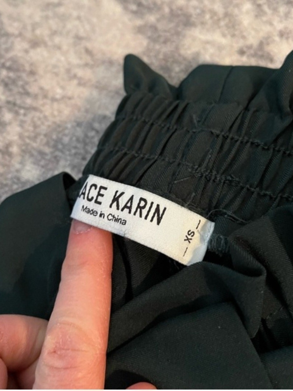 Grace Karin High-Waist Paperbag Ankle Pants in Dark Green - Picture 3 of 3
